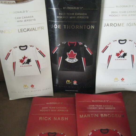 Lot of 5 McDonald’s Team Canada Hockey Mini Jersey's 2006 includes Joe Thornton - Picture 7 of 9